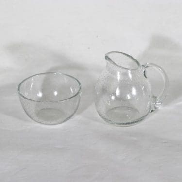 Nuutajärvi GN 28 sokerikko ja kermakko, kirkas, suunnittelija Gunnel Nyman,