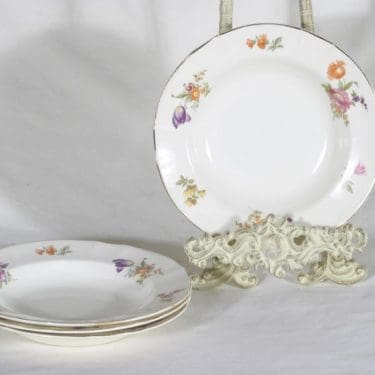 Arabia Kesäkukka alkukeittolautaset, syvä, 4 kpl, suunnittelija , syvä, siirtokuva