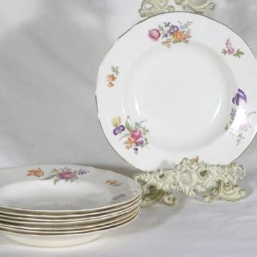 Arabia Kesäkukka lautaset, syvä, 8 kpl, suunnittelija , syvä, siirtokuva