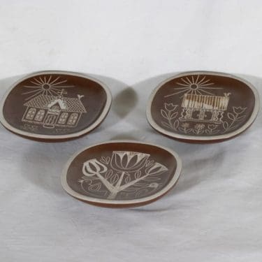 Arabia Tarina seinälaatat, 3 kpl, suunnittelija ,