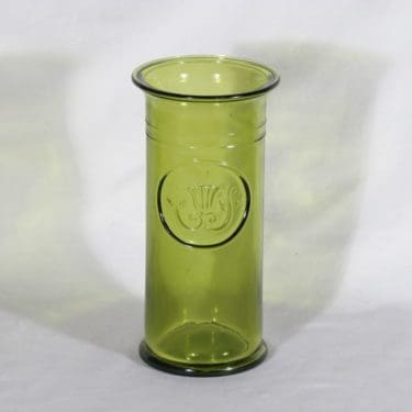 Riihimäen lasi Arki maljakko, vihreä, suunnittelija Hans Nyqvist,