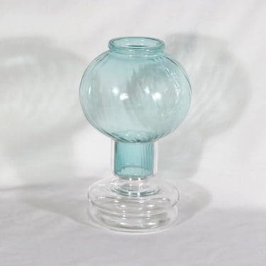 Riihimäen lasi Tuikku kynttilälyhty, vihreä, suunnittelija Nanny Still,