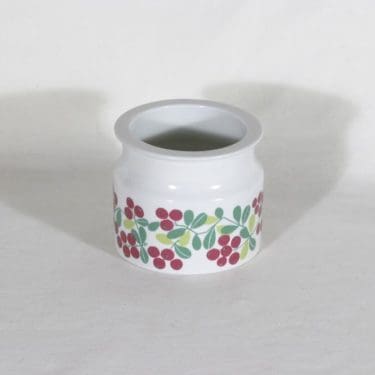 Arabia Pomona purnukka, puolukka, suunnittelija Raija Uosikkinen, puolukka