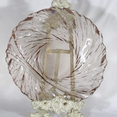 Riihimäen lasi platter, pink