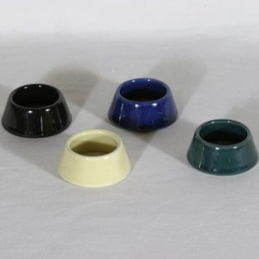 Arabia Kilta egg rings, different colors, 4 pcs, designer Kaj Franck