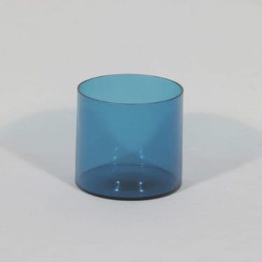 Riihimäen lasi Pomona purnukka, sininen, suunnittelija Helena Tynell,