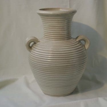 Kupittaan savi lattiamaljakko, beige, suunnittelija , suuri