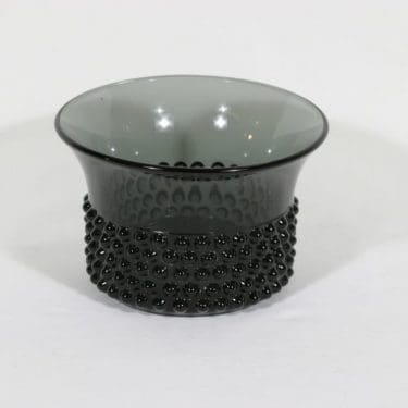 Nuutajärvi Näppyläkulho kulho, harmaa, suunnittelija Saara Hopea,