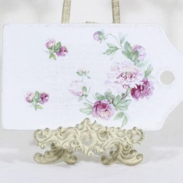 Arabia CU talouslevy, kukkakuvio, suunnittelija , kukkakuvio, siirtokuva