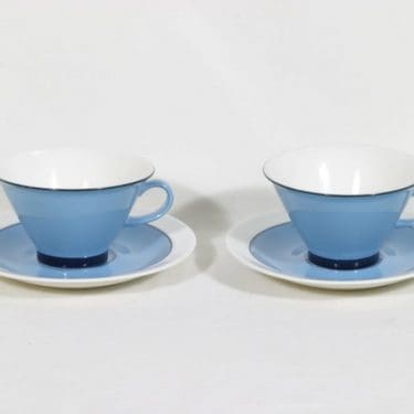 Arabia Harlekin teekupit, Turkos, 2 kpl, suunnittelija , Turkos