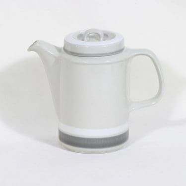 Arabia Salla kahvikannu, 1.3 l, suunnittelija Ulla Procope, 1.3 l, raitakoriste