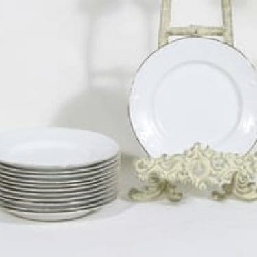 Arabia Siro katelautaset, valkoinen, 12 kpl, suunnittelija ,