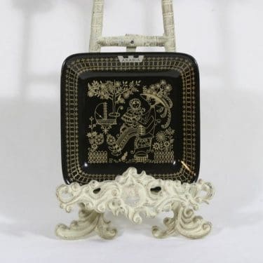 Arabia Emilia vati, musta, suunnittelija Raija Uosikkinen, pieni