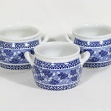 Arabia Puolukka voiruukut, 0.5 l, 3 kpl, suunnittelija , 0.5 l, kuparipainokoriste