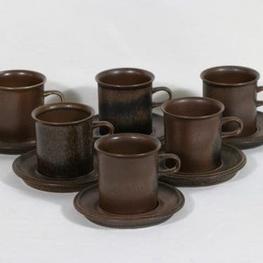 Arabia Ruska kupit, 31 cl, 6 kpl, suunnittelija Ulla Procope, 31 cl