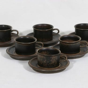 Arabia Ruska mokkakupit, 10 cl, 6 kpl, suunnittelija Ulla Procope, 10 cl