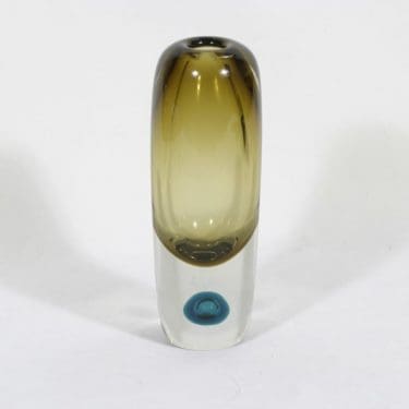 Nuutajärvi Kupla maljakko, signeerattu, suunnittelija Saara Hopea, signeerattu