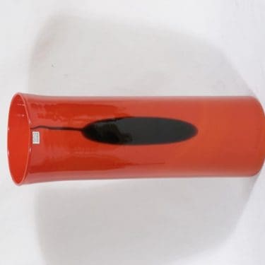 Nuutajärvi maljakko, signeerattu, suunnittelija Heikki Orvola, signeerattu, suuri