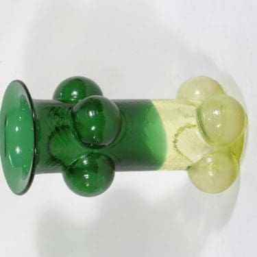 Riihimäen lasi Pajazzo maljakko, signeerattu, suunnittelija Nanny Still, signeerattu