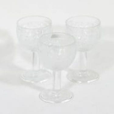 Nuutajärvi Rosita lasit, 10 cl, 3 kpl, suunnittelija Kerttu Nurminen, 10 cl