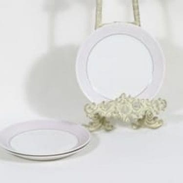 Arabia Kesä lautaset, pieni, 3 kpl, suunnittelija Esteri Tomula, pieni, raitakoriste