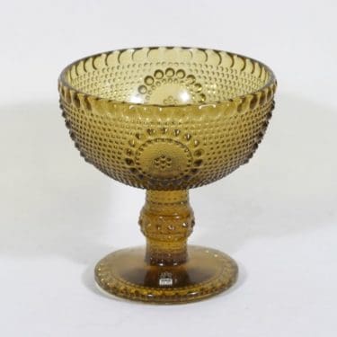 Riihimäen lasi Grapponia malja, jalallinen, suunnittelija Nanny Still, jalallinen