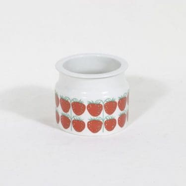 Arabia Pomona purnukka, mansikka, suunnittelija Raija Uosikkinen, mansikka