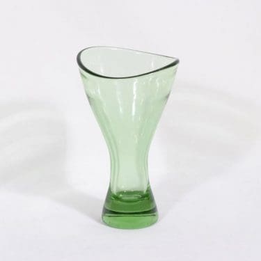 Riihimäen lasi T/108 maljakko, signeerattu, suunnittelija Helena Tynell, signeerattu