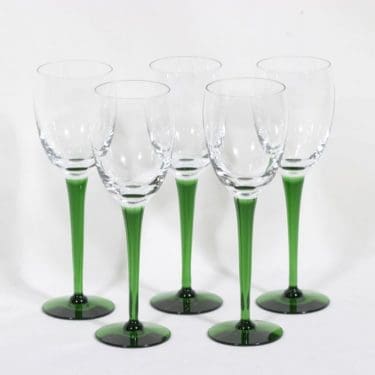 Nuutajärvi Traviata lasit, 18 cl, 5 kpl, suunnittelija Saara Hopea, 18 cl