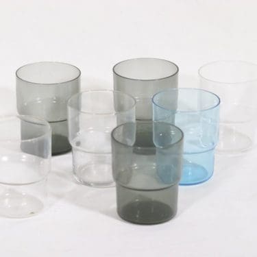 Nuutajärvi Pinottava lasi lasit, 24 cl, 7 kpl, suunnittelija Saara Hopea, 24 cl