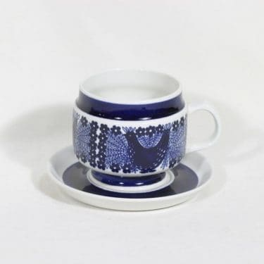 Arabia Sinilintu muki, 50 cl, suunnittelija Raija Uosikkinen, 50 cl, käsinmaalattu