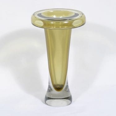 Nuutajärvi Saturnus maljakko, signeerattu, suunnittelija Jaakko Niemi, signeerattu