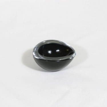 Nuutajärvi Kastanja taidelasi, signeerattu, suunnittelija Kaj Franck, signeerattu, pieni