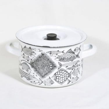 Finel Neptun kattila, 3 l, suunnittelija Esteri Tomula, 3 l, emalikoriste