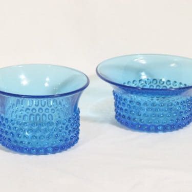 Nuutajärvi Näppyläkulho kulhot, sininen|turkoosi, 2 kpl, suunnittelija Saara Hopea,