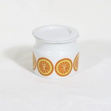 Arabia Pomona purnukka, appelsiini, suunnittelija Raija Uosikkinen, appelsiini