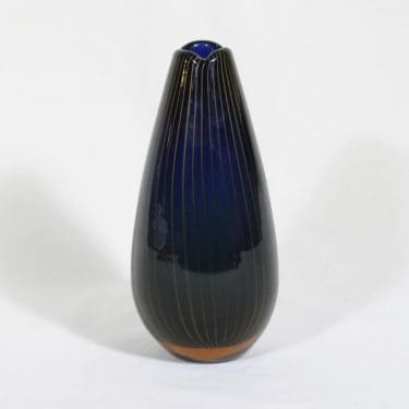 Riihimäen lasi Vuokko maljakko, signeerattu, suunnittelija Nanny Still, signeerattu