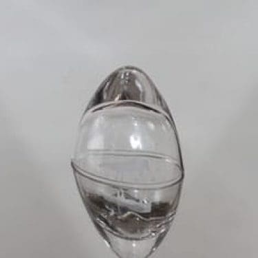 Iittala 3688 koristelasi, kirkas, suunnittelija Tapio Wirkkala, hiottu