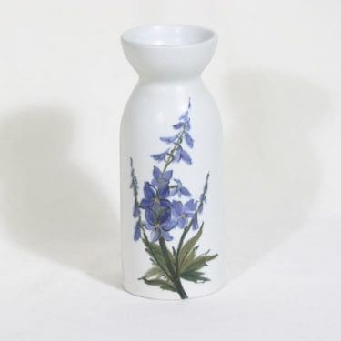 Arabia Kukka maljakko, käsinmaalattu, suunnittelija Hilkka-Liisa Ahola, käsinmaalattu, signeerattu