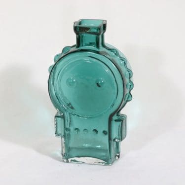 Riihimäen lasi Ahkeraliisa maljakko, turkoosi, suunnittelija Helena Tynell,