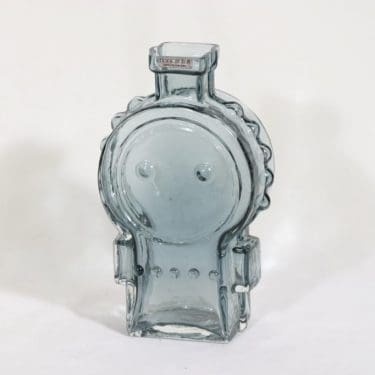 Riihimäen lasi Ahkeraliisa maljakko, siniharmaa, suunnittelija Helena Tynell,