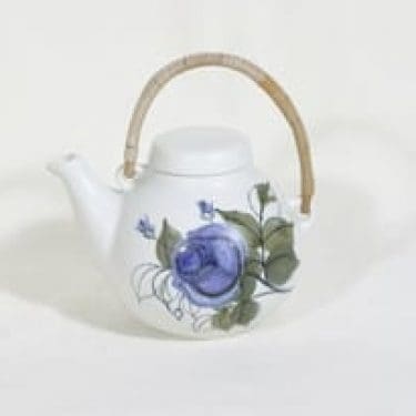 Arabia Kukka teekannu, 0.7 l, suunnittelija Hilkka-Liisa Ahola, 0.7 l, käsinmaalattu, signeerattu