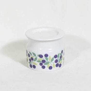 Arabia Pomona purnukka, mustikka, suunnittelija Raija Uosikkinen, mustikka