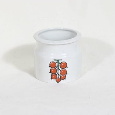 Arabia Tutti frutti purnukka, viinimarja, suunnittelija Ulla Procope, viinimarja