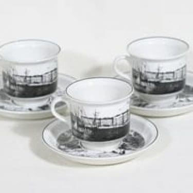 Arabia Helsinki kahvikupit, 3 kpl, suunnittelija ,