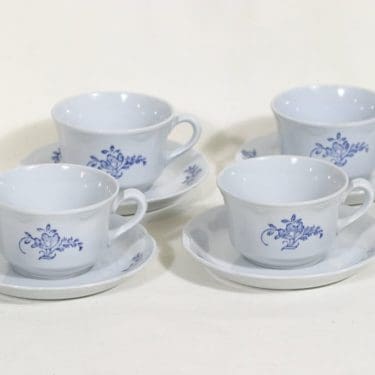 Arabia RL kahvikupit, kukkakuvio, 4 kpl, suunnittelija , kukkakuvio