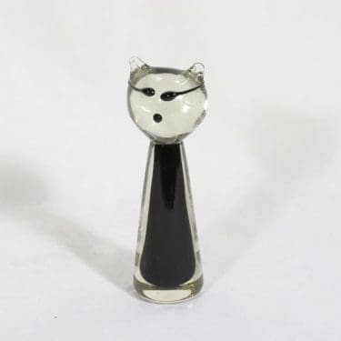 Kumela Kissa taidelasi, signeerattu, suunnittelija Armando Jacobino, signeerattu