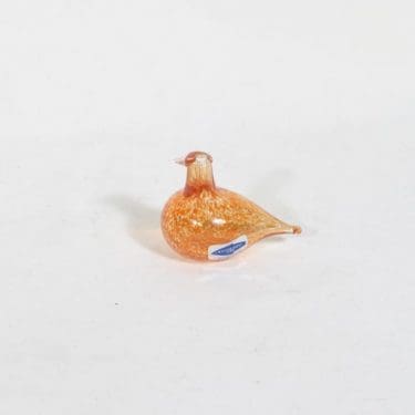 Nuutajärvi koristelintu, Tirri, suunnittelija Oiva Toikka, Tirri, pieni, signeerattu