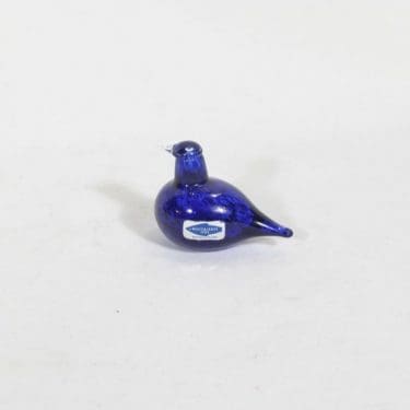 Nuutajärvi koristelintu, Tirri, suunnittelija Oiva Toikka, Tirri, pieni, signeerattu