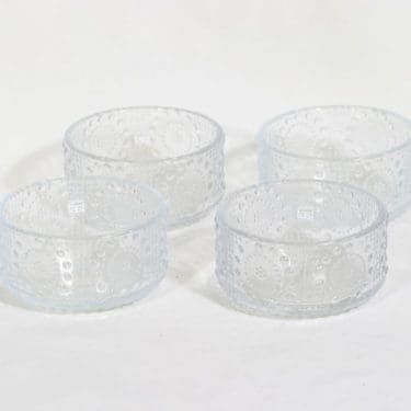 Riihimäen lasi Grapponia annoskulhot, 18 cl, 4 kpl, suunnittelija Nanny Still, 18 cl